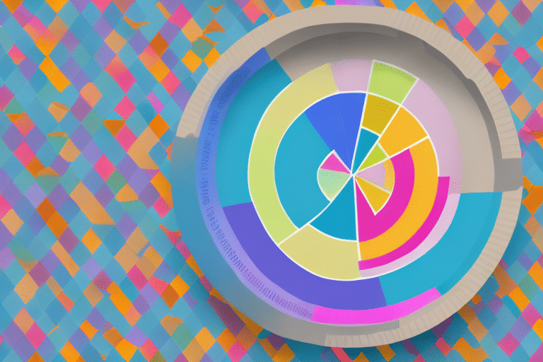 A colorful pie chart with multiple slices