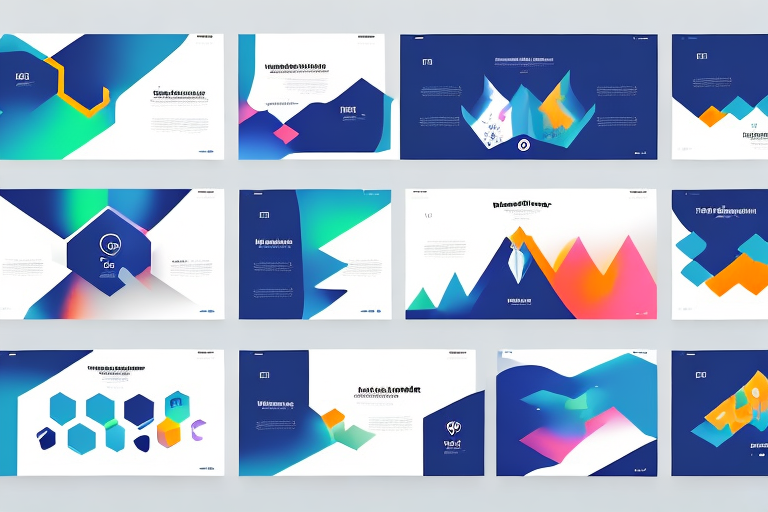 A powerpoint presentation with a variety of colorful animations