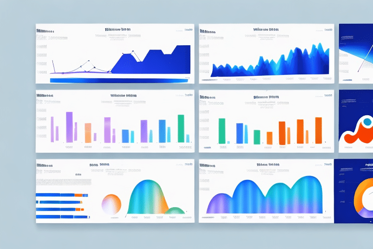 A powerpoint slide with a chart or graph visualizing data