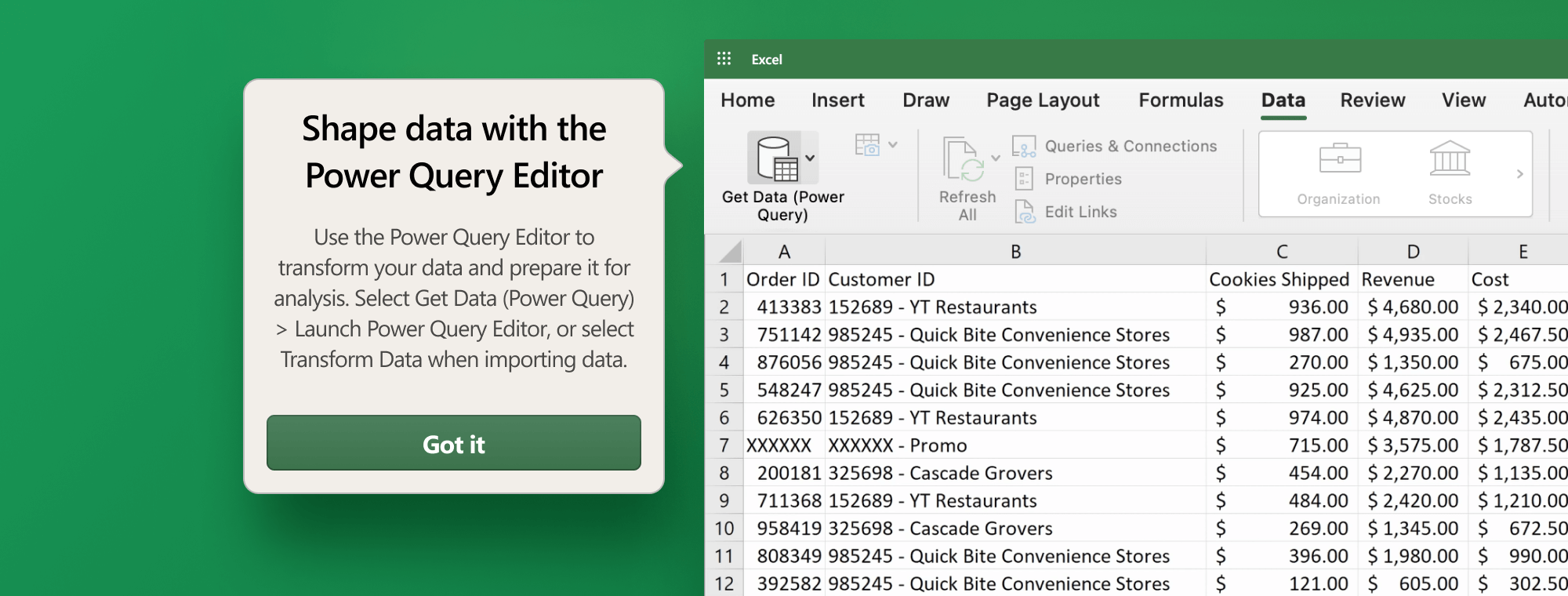 How to use Power Query to transform data in Excel and visualize it with Zebra BI for Office