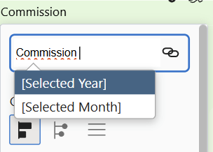 Zebra BI dynamic elements