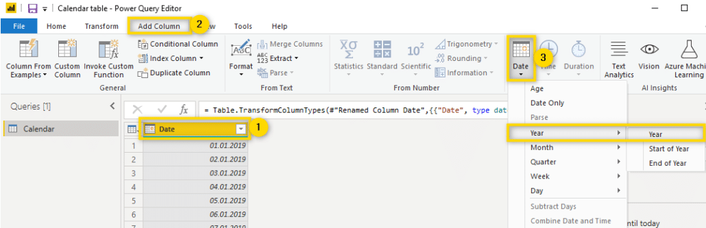 adding year column