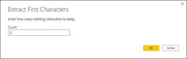 format month name calendar table power bi limiting characters